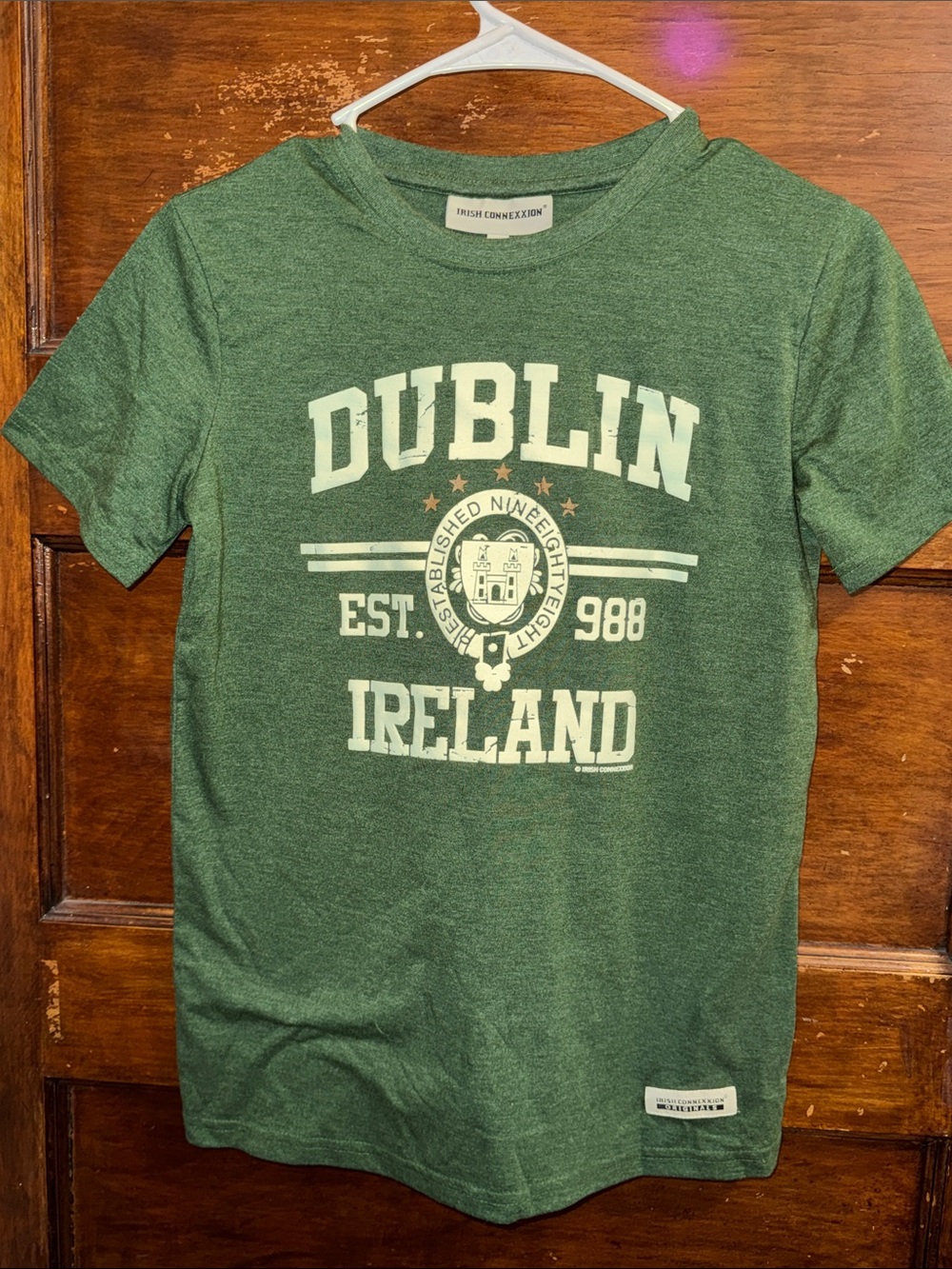 French Connection Kids' Green Dublin Ireland Graphic Tee